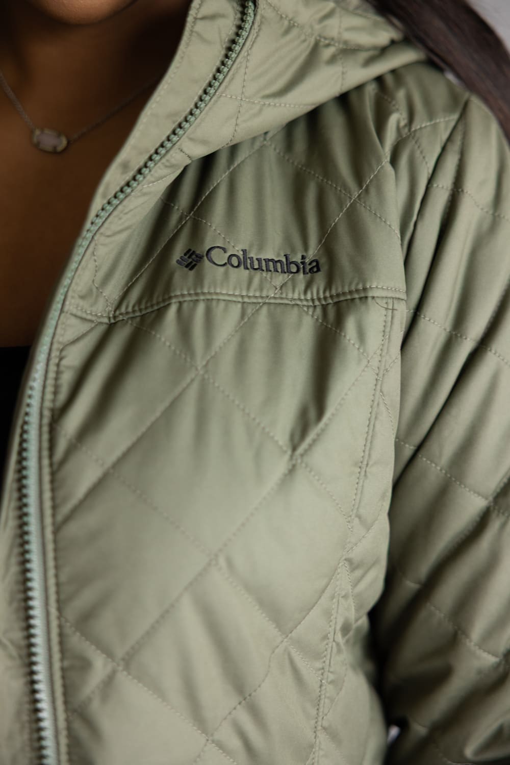Columbia Copper Crest II Hooded Jacket for Women in Green