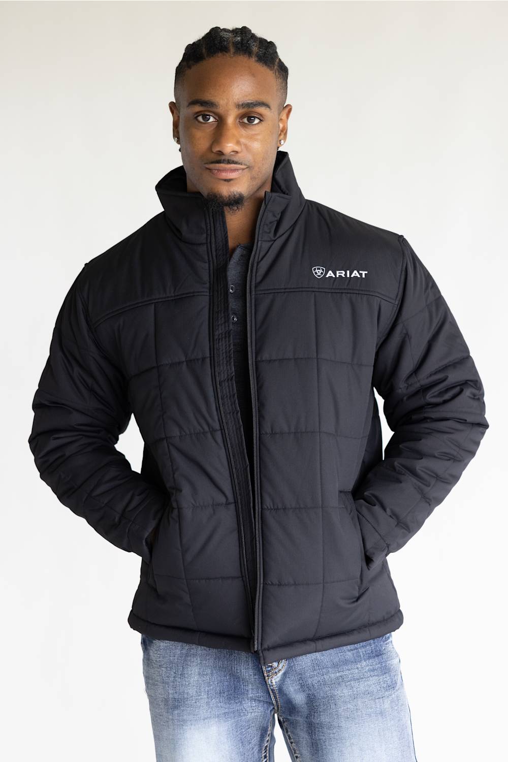 Ariat Crius Insulated Jacket for Men in Black | 10028355-BLK