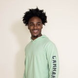 Carhartt Force Midweight Logo Graphic Hooded T-Shirt for Men in Green