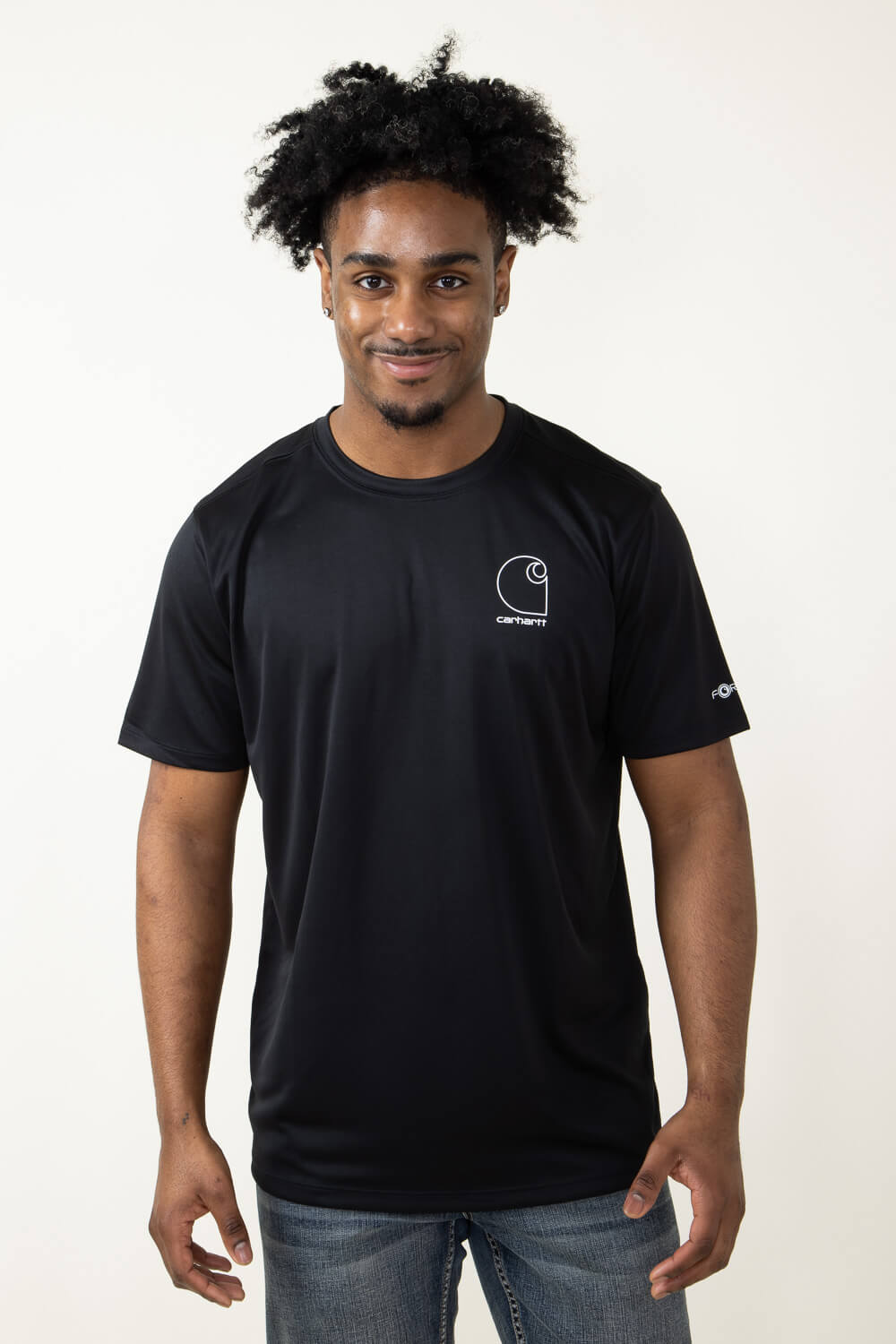 ★Carhartt★ 難燃性Carhartt Force ロゴ グラフィックTシャツ Carhartt Force Sun Defender Lightweight Logo Graphic T-Shirt
