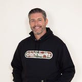 Carhartt Graphic Camo Logo Hoodie for Men in Black 