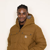 Carhartt Insulated Hood Coat for Men in Brown