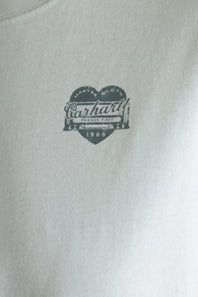 Carhartt Irvine Relaxed Heritage Heart T-Shirt for Women in Smoked Teal