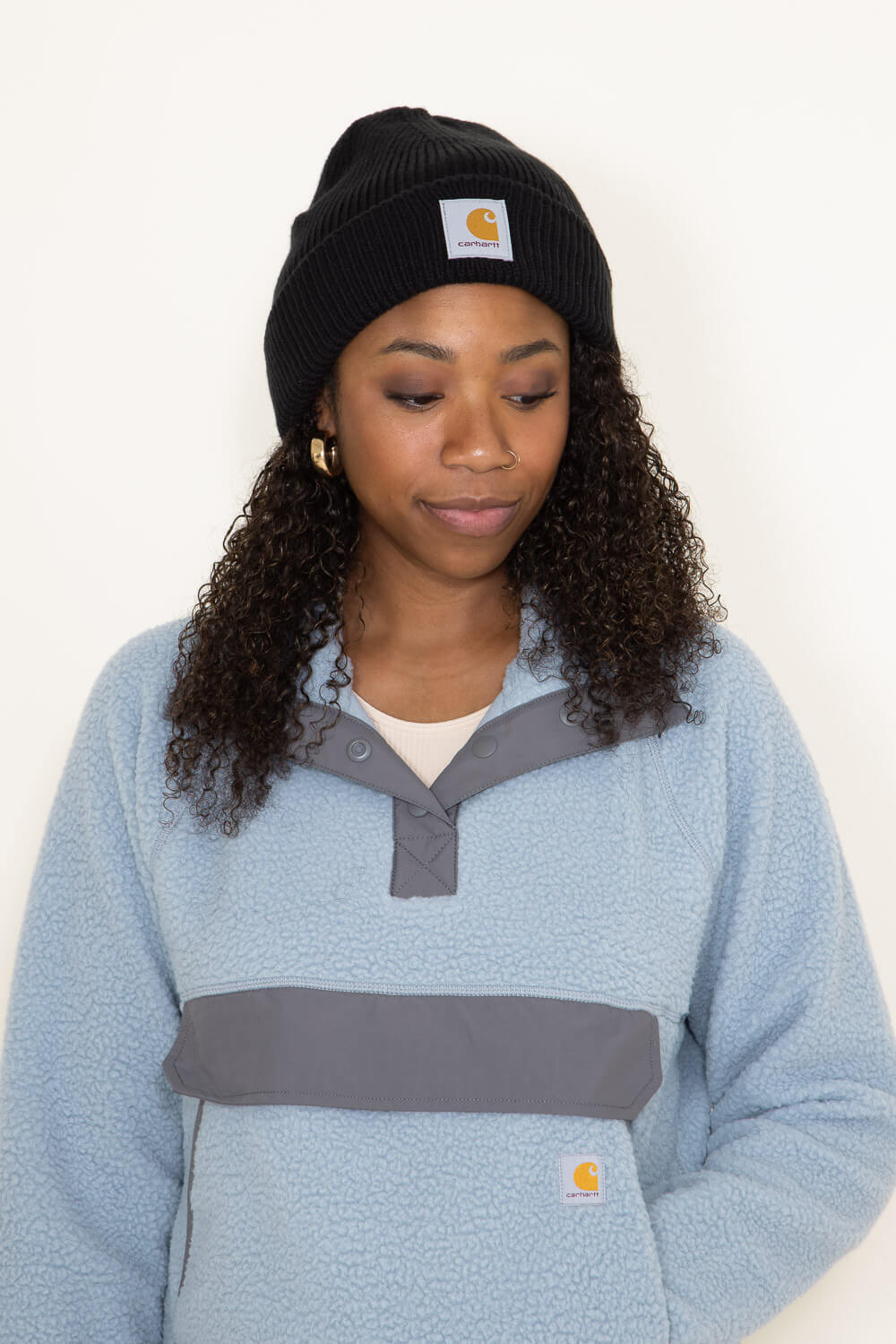 Carhartt Ribbed Knit Beanie for Women in Black