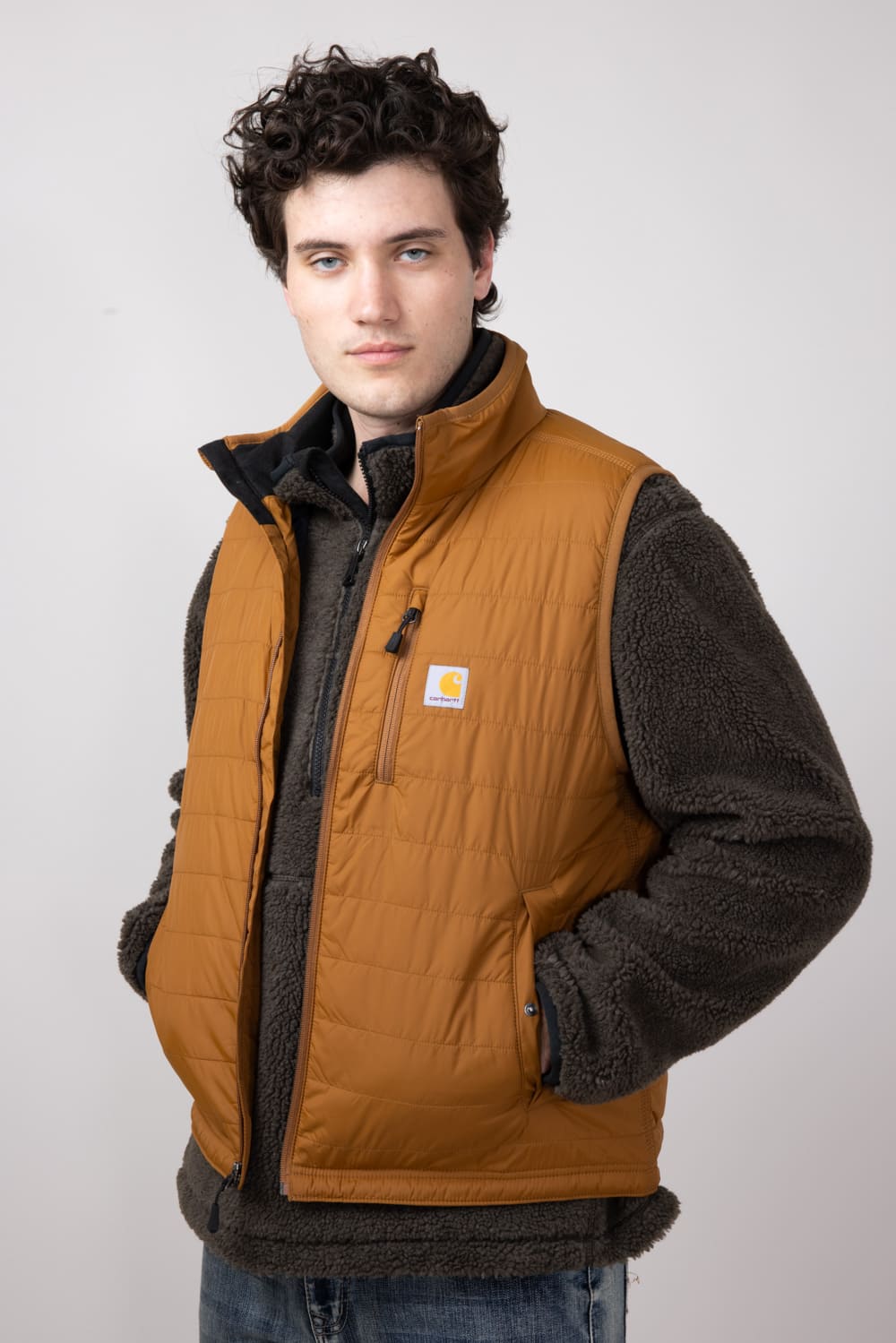 Carhartt Lightweight Insulated Vest for Men in Brown