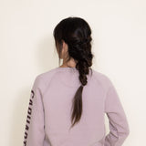 Carhartt Midweight Block Logo Crewneck for Women in Light Purple