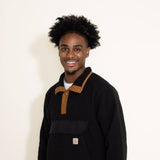 Carhartt Relaxed Fit Fleece Pullover for Men in Black