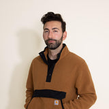 Carhartt Relaxed Fit Fleece Pullover for Men in Brown