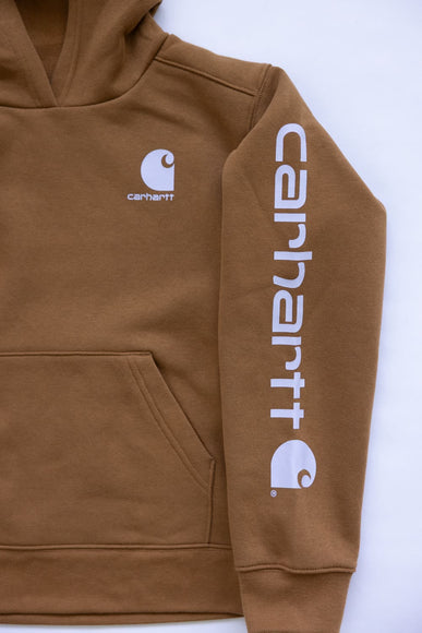 Carhartt Youth Classic Pullover Hoodie in Brown