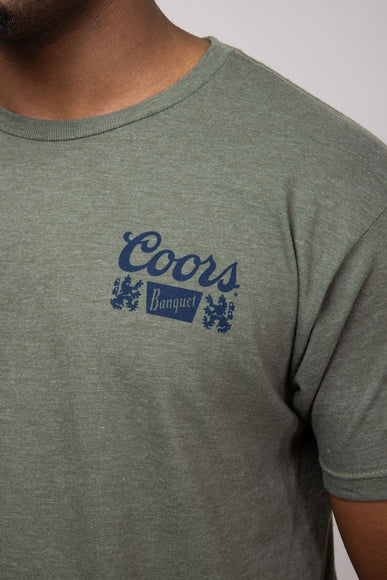 Coors Lone Cowboy T-Shirt for Men in Green