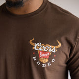 Coors Rodeo Steer Head T-Shirt for Men in Brown