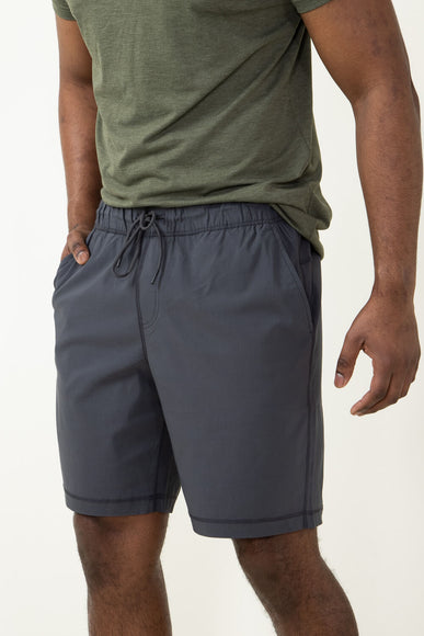 Copper & Oak Tech Pull On Shorts for Men in Grey
