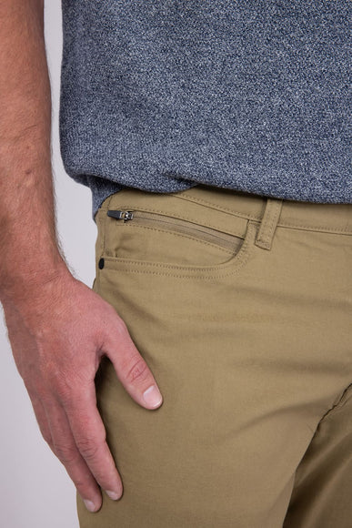 Copper & Oak Faille 5 Pocket Pants for Men in Khaki