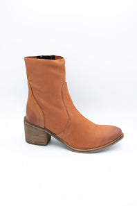 Diba True Leather Booties for Women in Orange