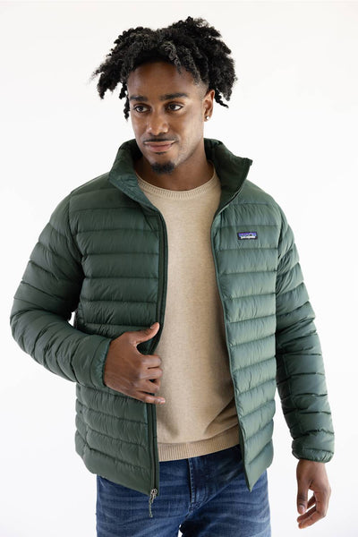 Patagonia Men's Down Sweater Jacket in Treeline Green | 84675-TLGR