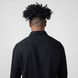 Denim & Flower Stretch Button Up Shirt for Men in Black