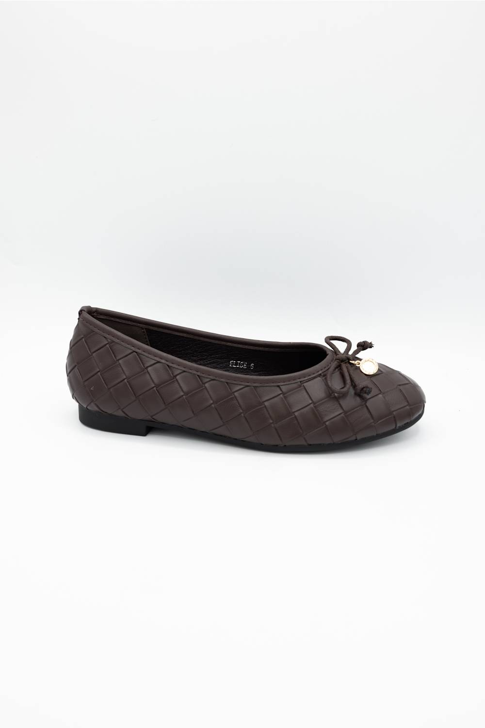 Berness Elise Woven Ballet Flats  Brown