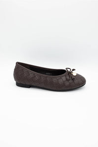 Berness Elise Woven Ballet Flats  Brown