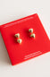 Stacked Heart Stud Earrings for Women in Gold