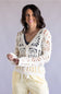 Elan Crochet Cardigan for Women in Off White