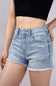 Eunina Lulu Super High Rise Cut Off Denim Shorts for Women