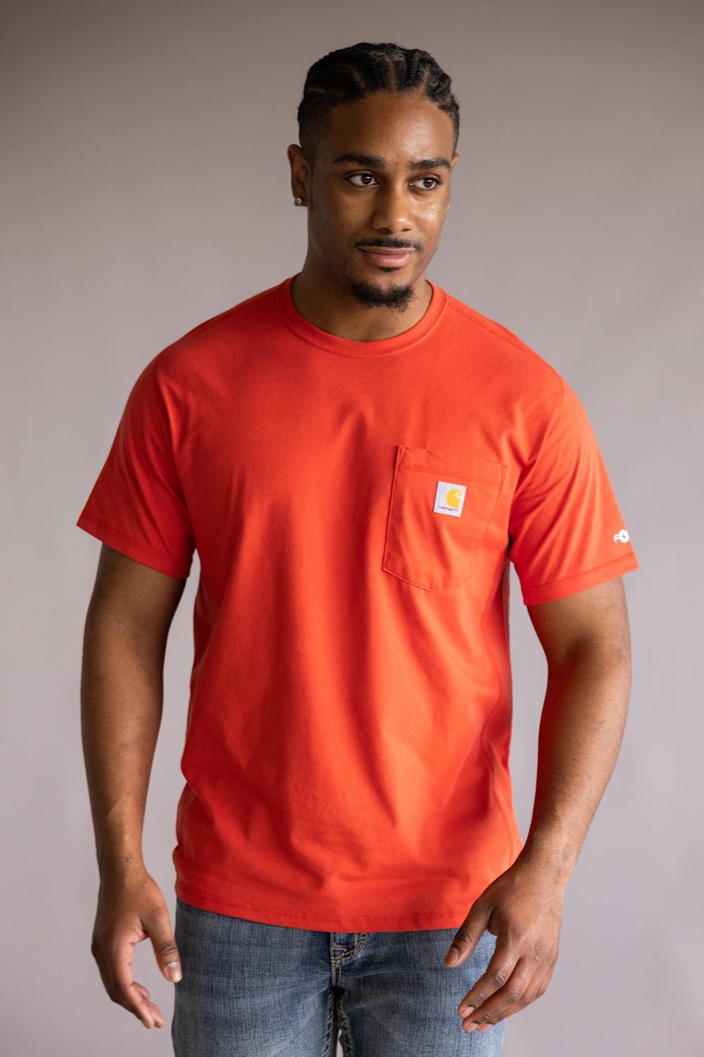 Carhartt Force Pocket T-Shirt for Men in Atomic Red
