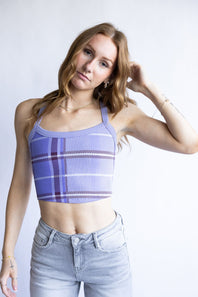 FP Movement We The Free All Clear Jacquard Cami for Women in Purple