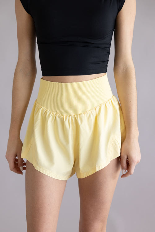 FP Movement Carpe Diem Shorts for Women in Sunlit Yellow