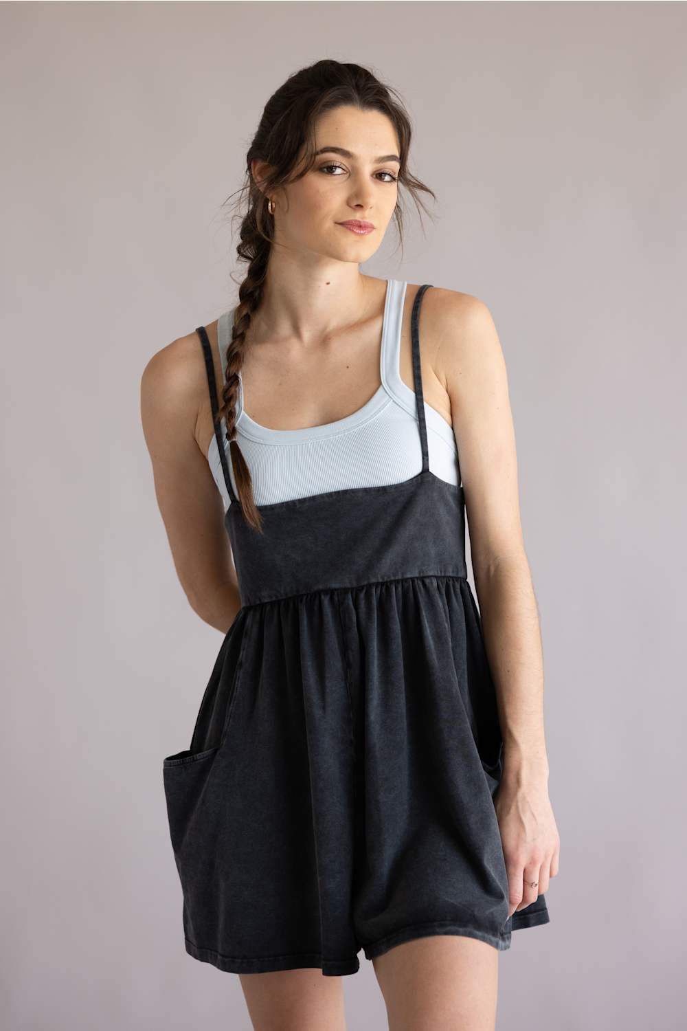 FP movement hot shot strappy romper black