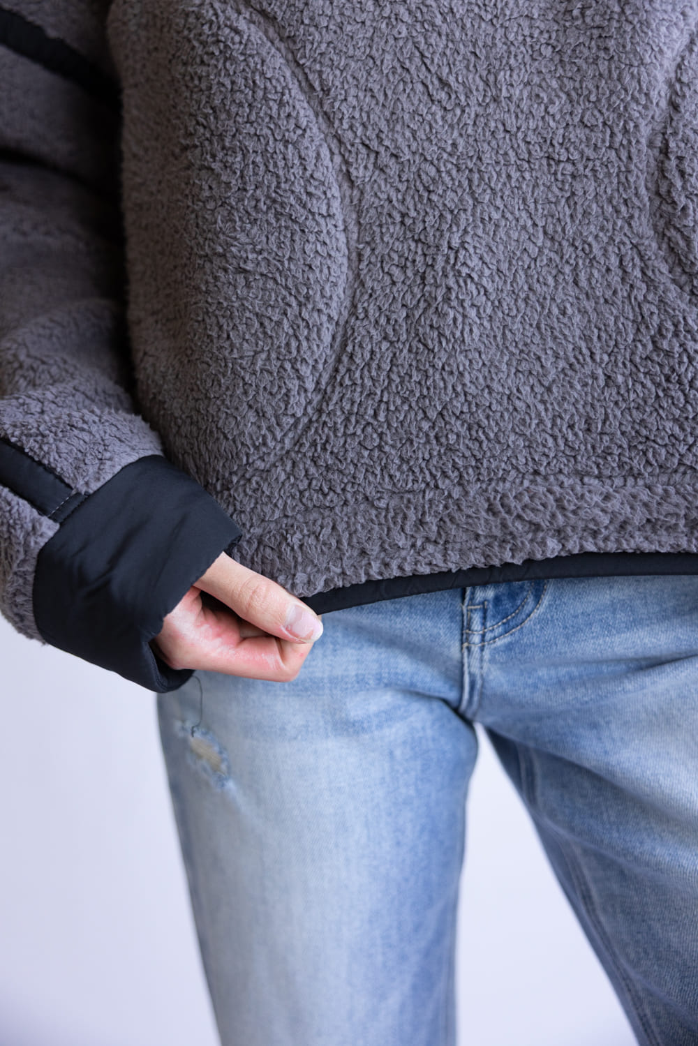 FP Movement Mountain ½ Zip Fleece for Women in Gunmetal Combo