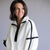 FP Movement Mountain ½ Zip Fleece for Women in White