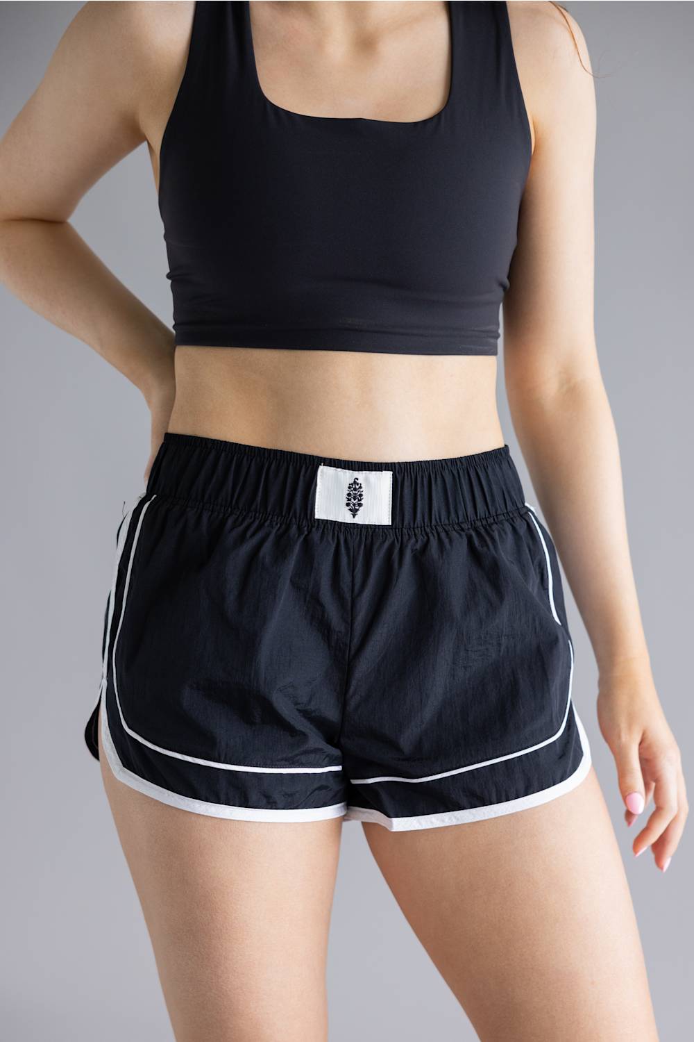 FP Movement Varsity Blues Shorts for Women in Black Combo