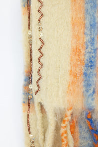 Free People Highland Plaid Skinny Scarf for Women in Ivory Combo