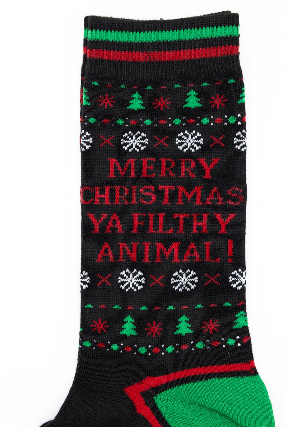 Filthy Animal Crew Socks for Men in Black