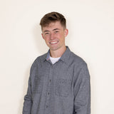 Flag & Anthem Haysville Heather Solid Flannel for Men in Charcoal