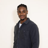 Flag and Anthem Richlands Sherpa Lined Plaid Shacket for Men in Grey