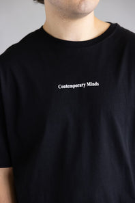 Flower Photo T-Shirt for Men in Black