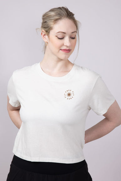 Free Fly Fan Palm T-Shirt for Women in Heather Birch | WGRPALM-HEATHERBIRCH