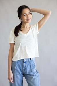 Free People We The Free Take 2 Tee for Women in Clean Ivory