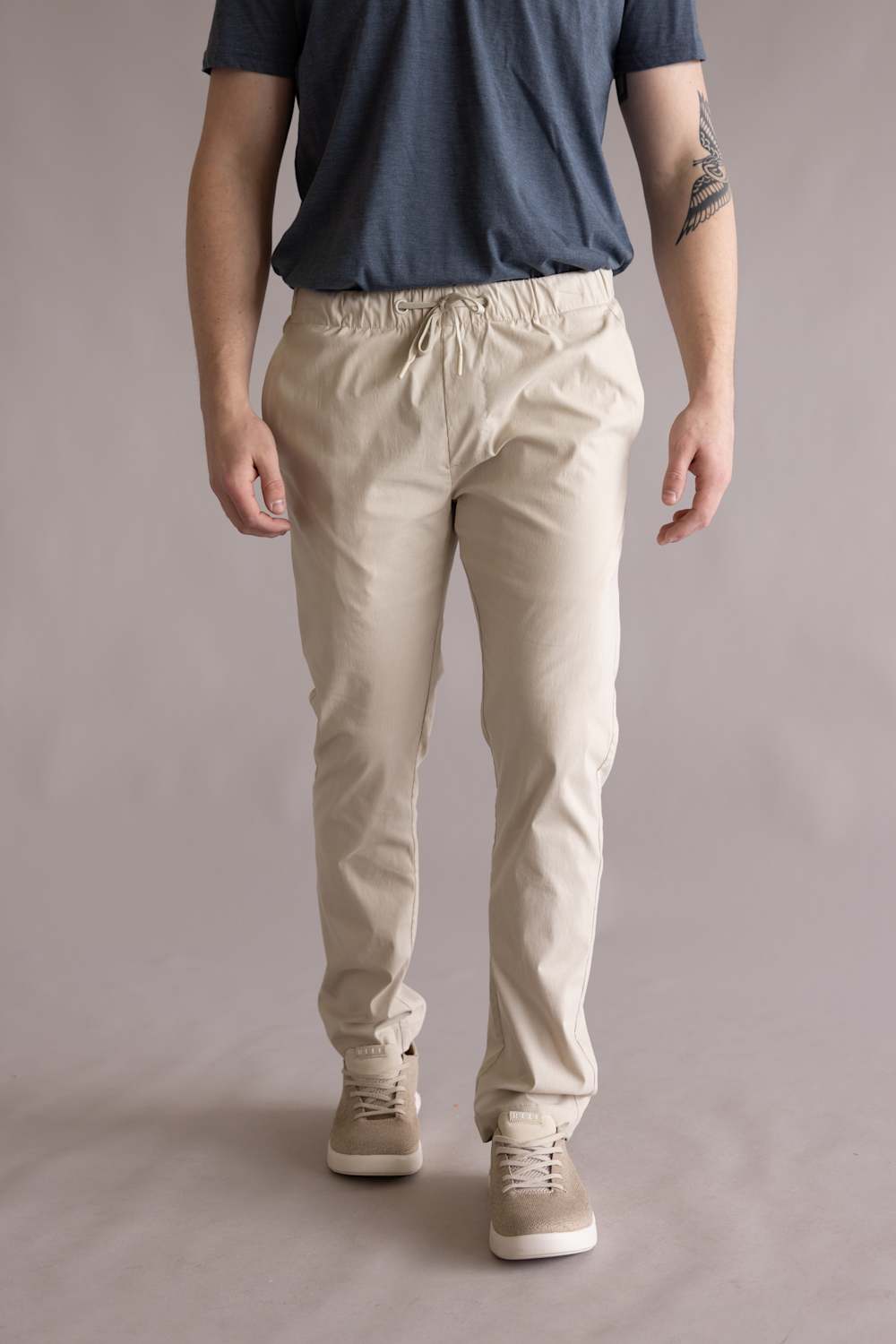 1897 Legends Tech Jogger Pants for Men in Pelican Khaki