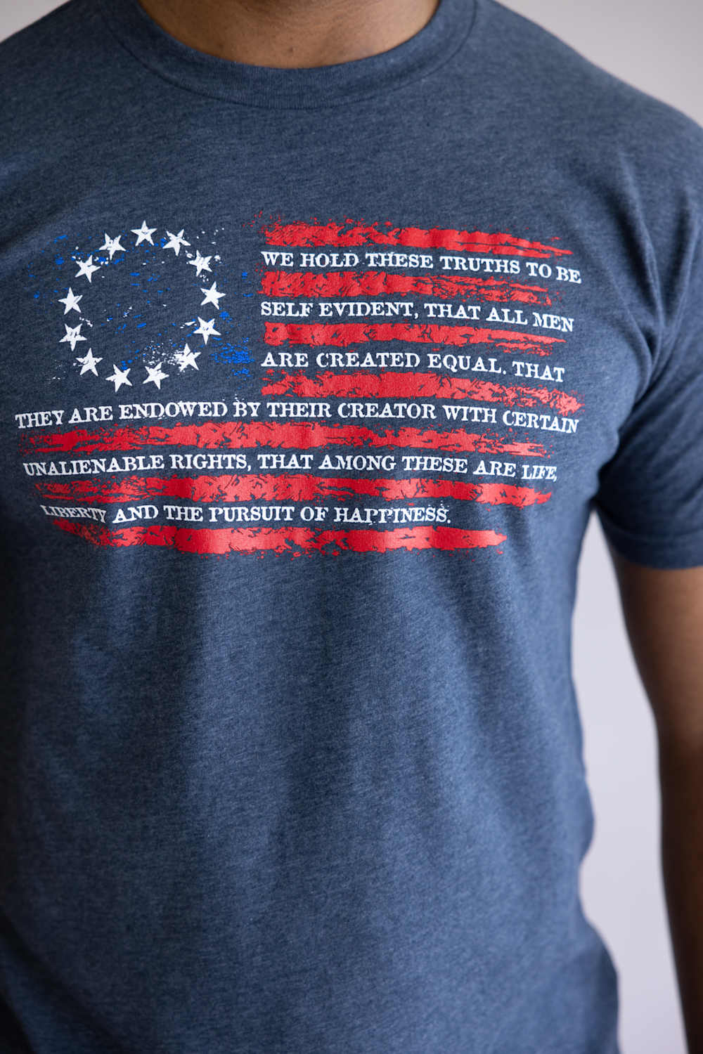 Grunt Style Declaration T-Shirt for Men in Midnight Navy