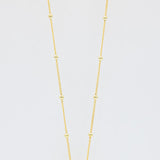 Gold Bubble Letter Initial “D” Necklace