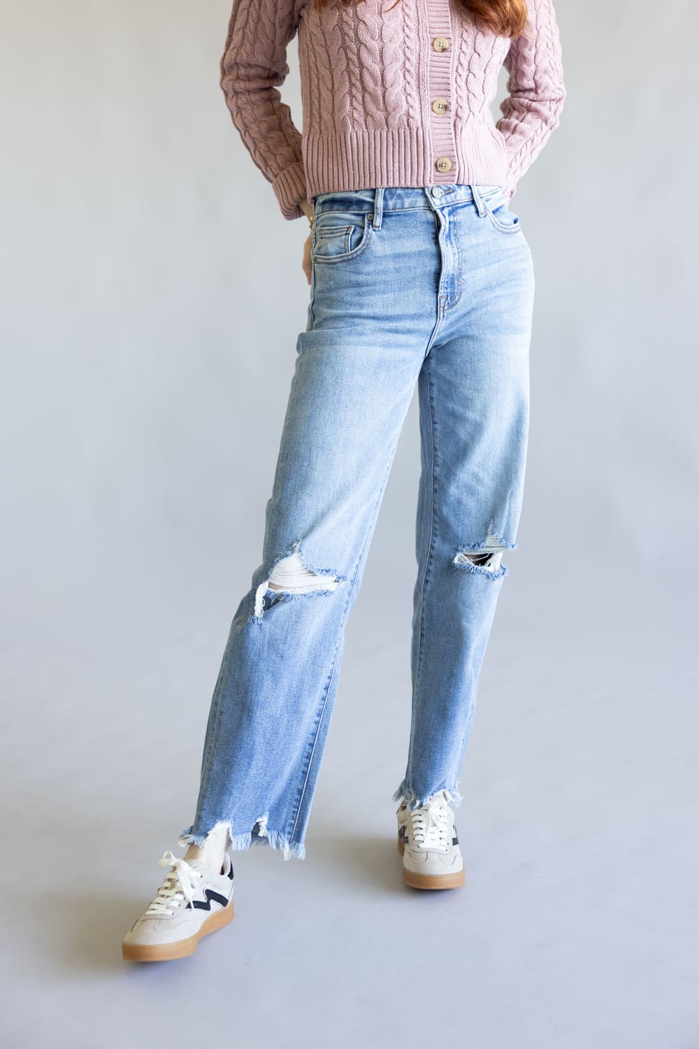Hidden High-Rise Ella Wide Straight Leg Jeans for Women
