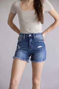 KanCan x Glik’s Best Friend Fray Hem Distress Denim Shorts for Women