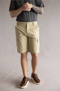 Hallstatt 10 Microrip Cargo Shorts for Men in Twill