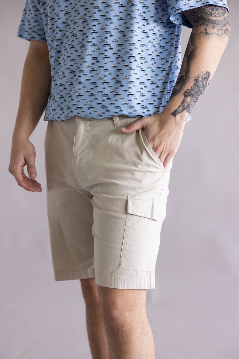 Hallstatt 10" Cargo Shorts for Men in Pelican