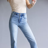 Hidden Tracey High Rise Cropped Straight Leg Jeans for Women