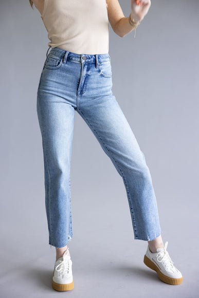Hidden Tracey High Rise Cropped Straight Leg Jeans for Women