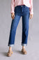 Hidden Tracey High Rise Straight Leg Cuff Jeans for Women