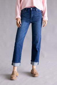 Hidden Tracey High Rise Straight Leg Cuff Jeans for Women